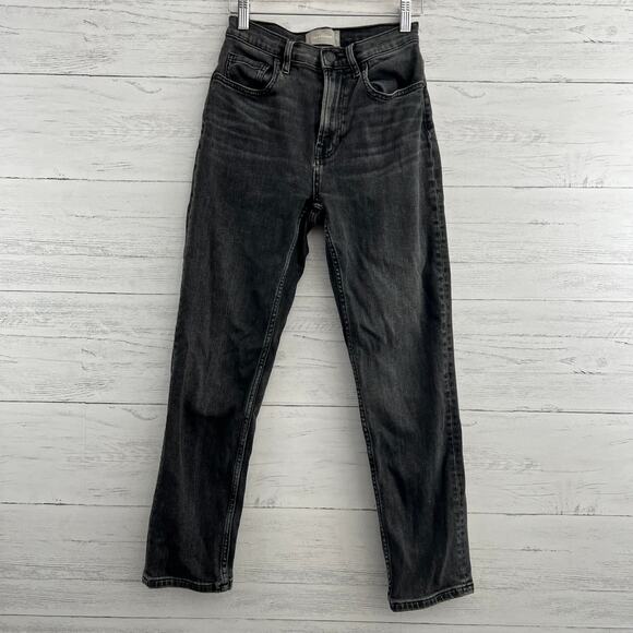 Everlane Denim - Everlane Dark Wash High Rise Straight Denim Jeans‎ Size 6